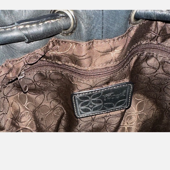 Fossil Pathwork Hobo Shoulder Bag Purse - Picture 7 of 8